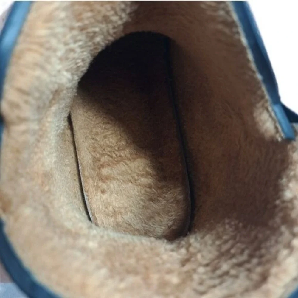 Chooka Women's Waterproof Black Ankle‎ Boots Faux Fur Size 8